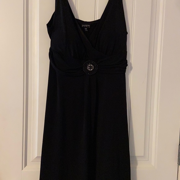 Womens En Focus Brand Black Dress Size 20 - Picture 1 of 4